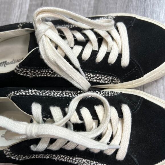 madewell Sidewalk Low-Top Sneakers in Suede and Spot Calf Size 6 1/2 - Picture 8 of 11